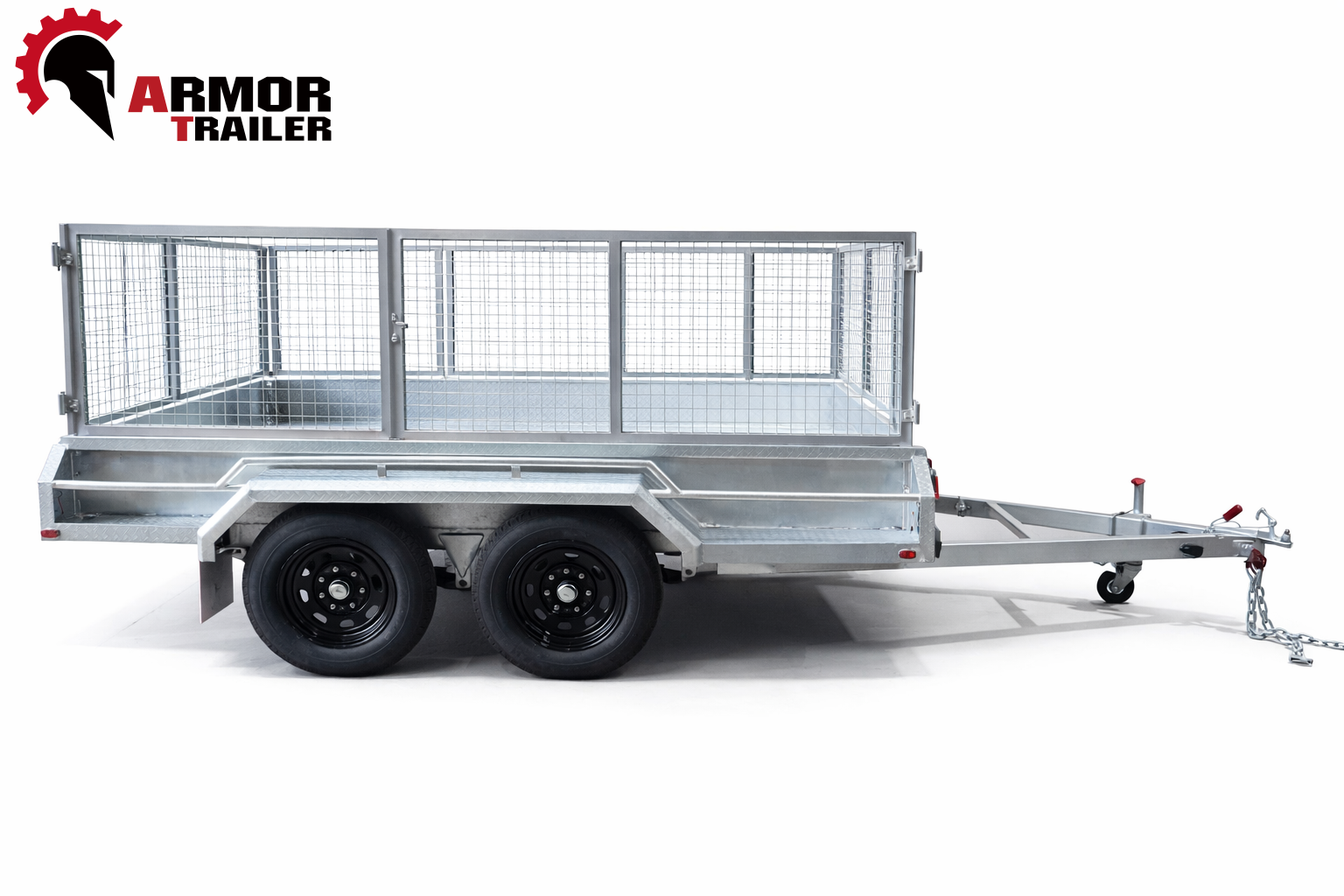 12x6 Galvanised Trailer Heavy Duty Tandem With Electric Brake ATM 3200KG ( Model : TE126 )